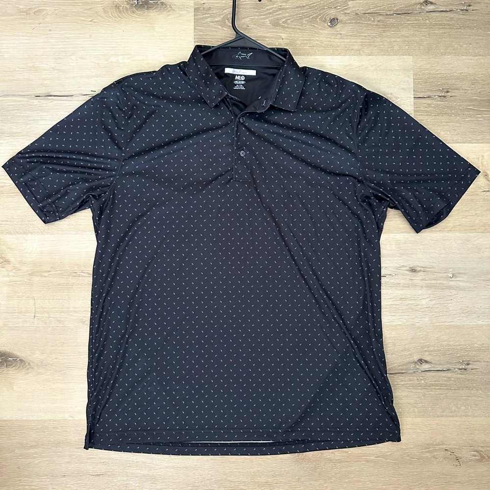 Greg Norman black polo